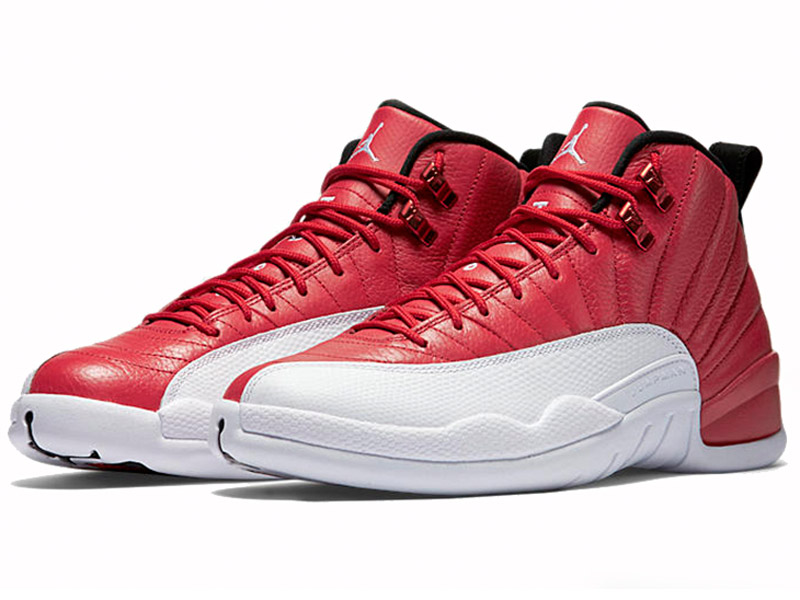 Кроссовки Nike Air Jordan 12 мужские красно-белые