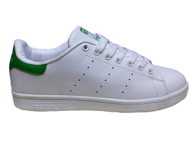 Adidas Stan Smith Leather белые с зеленым