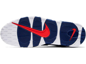 Nike Air More Uptempo белые с синим