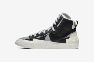 Nike Sacai Blazer Mid черные белые серые (40-44)