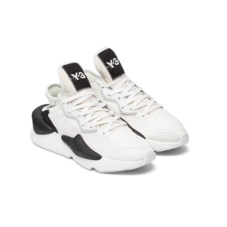 Adidas Y-3 белые с черным кожаные мужские (40-44)