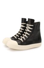 Rick Owens чёрные кожаные мужские-женские (40-44)